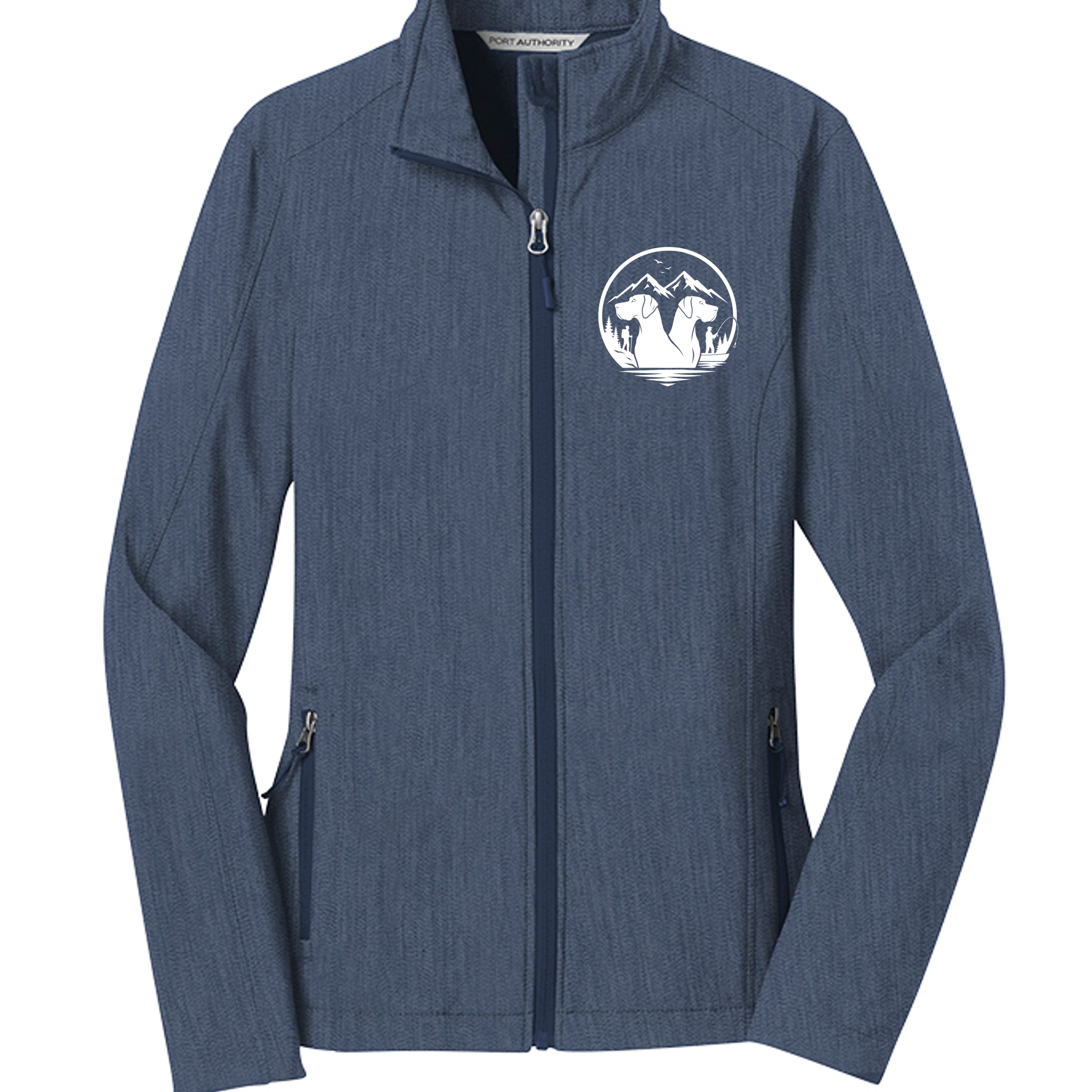Navy Heather - L317 - FRONT