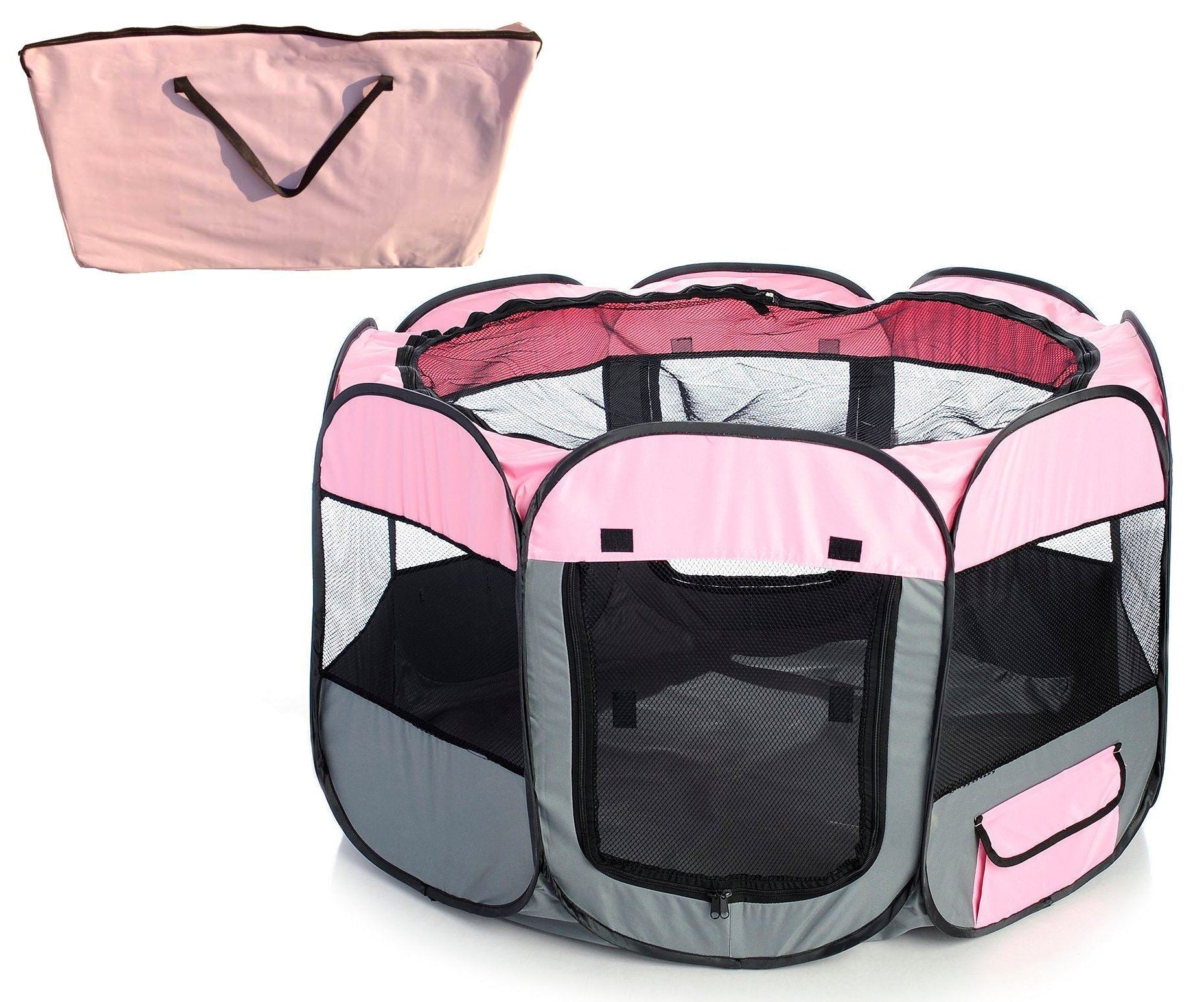 Folding Wire-Framed Collapsible Dog Playpen