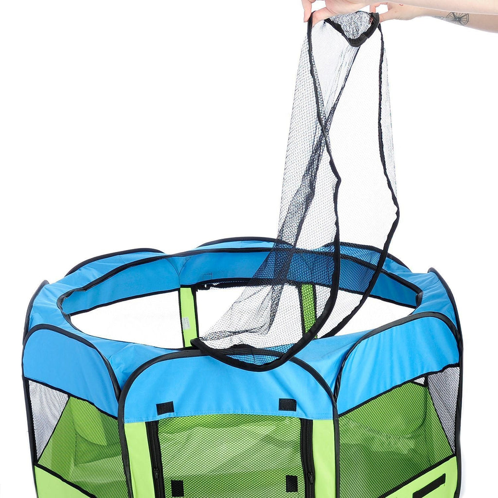 Folding Wire-Framed Collapsible Dog Playpen