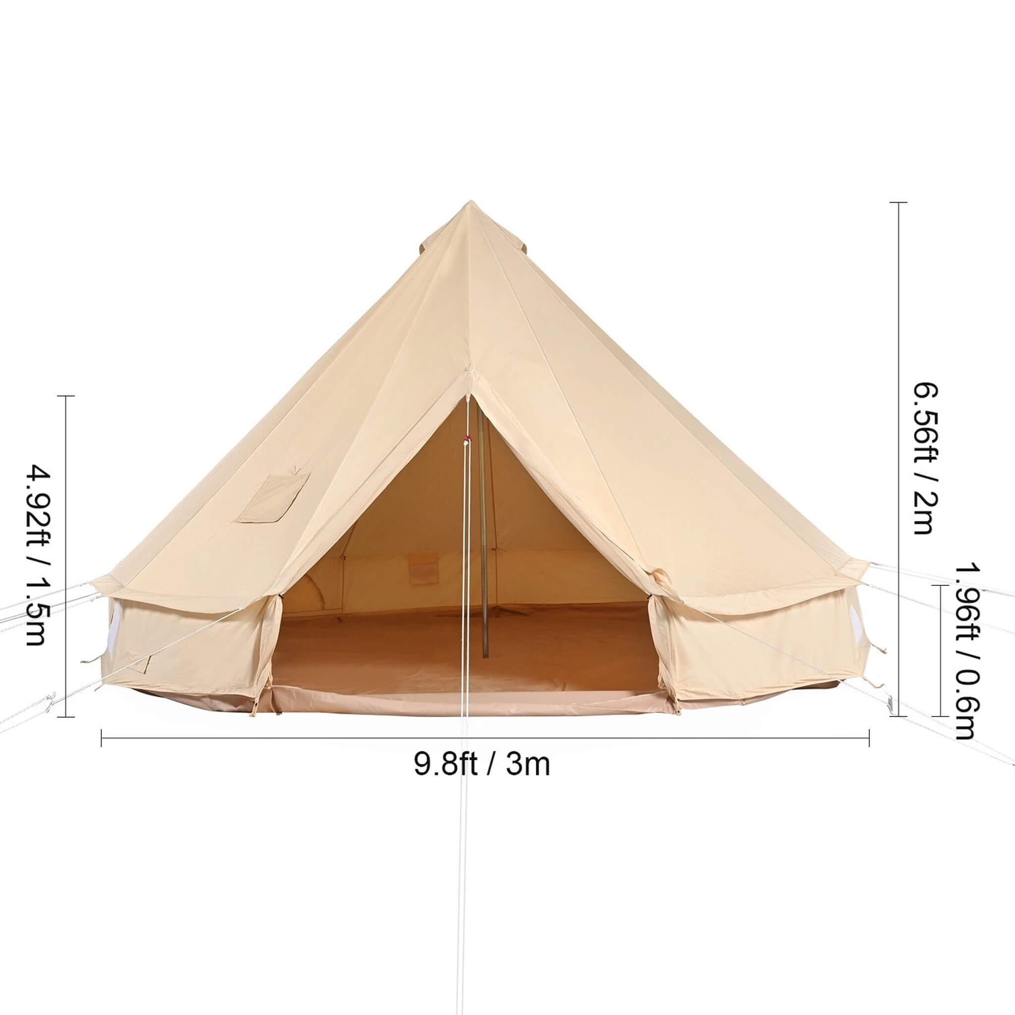 Canvas Yurt Tent With Stove Jack