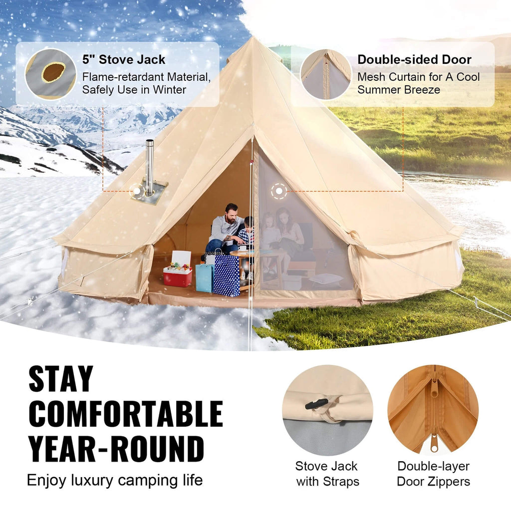 Canvas Yurt Tent With Stove Jack