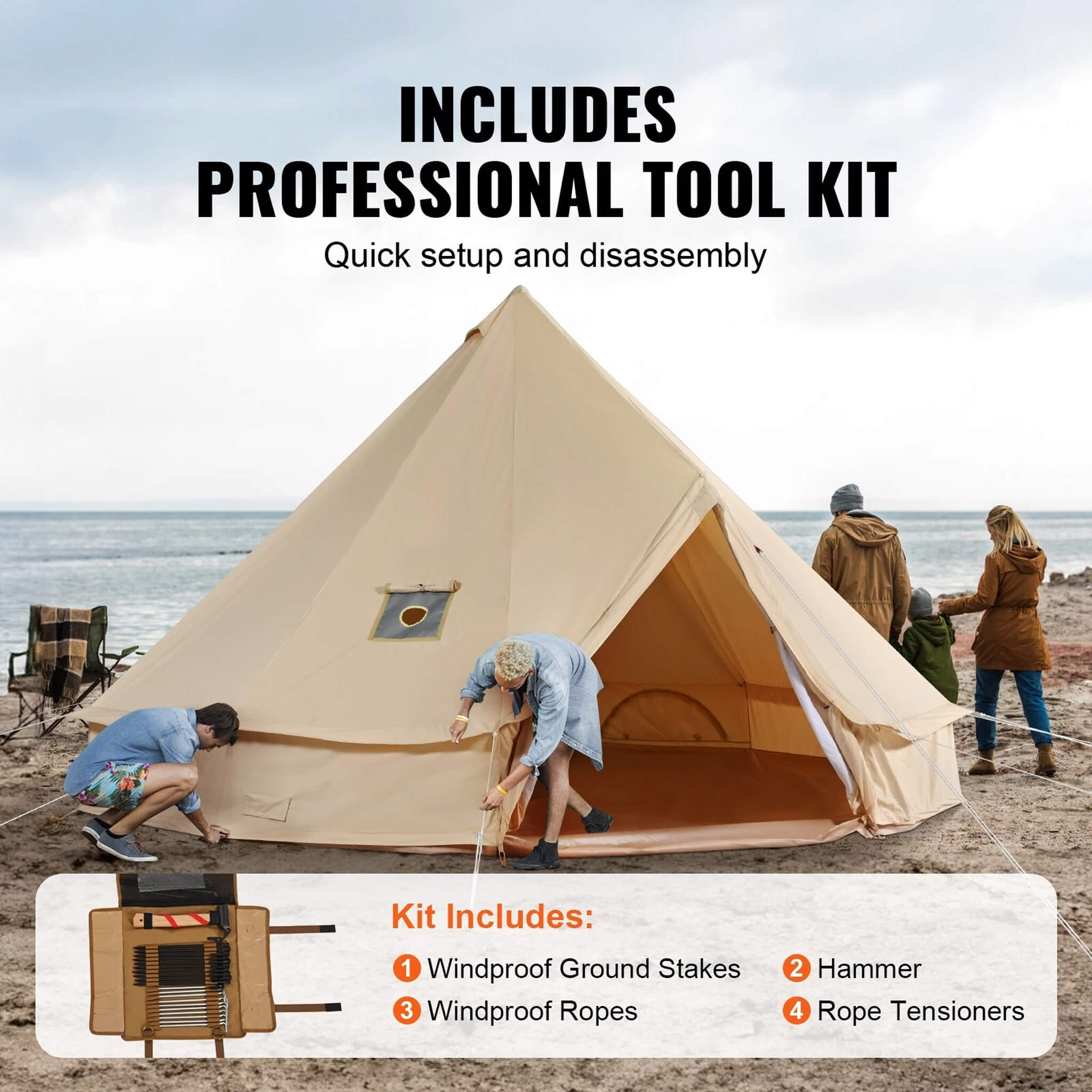 Canvas Yurt Tent With Stove Jack