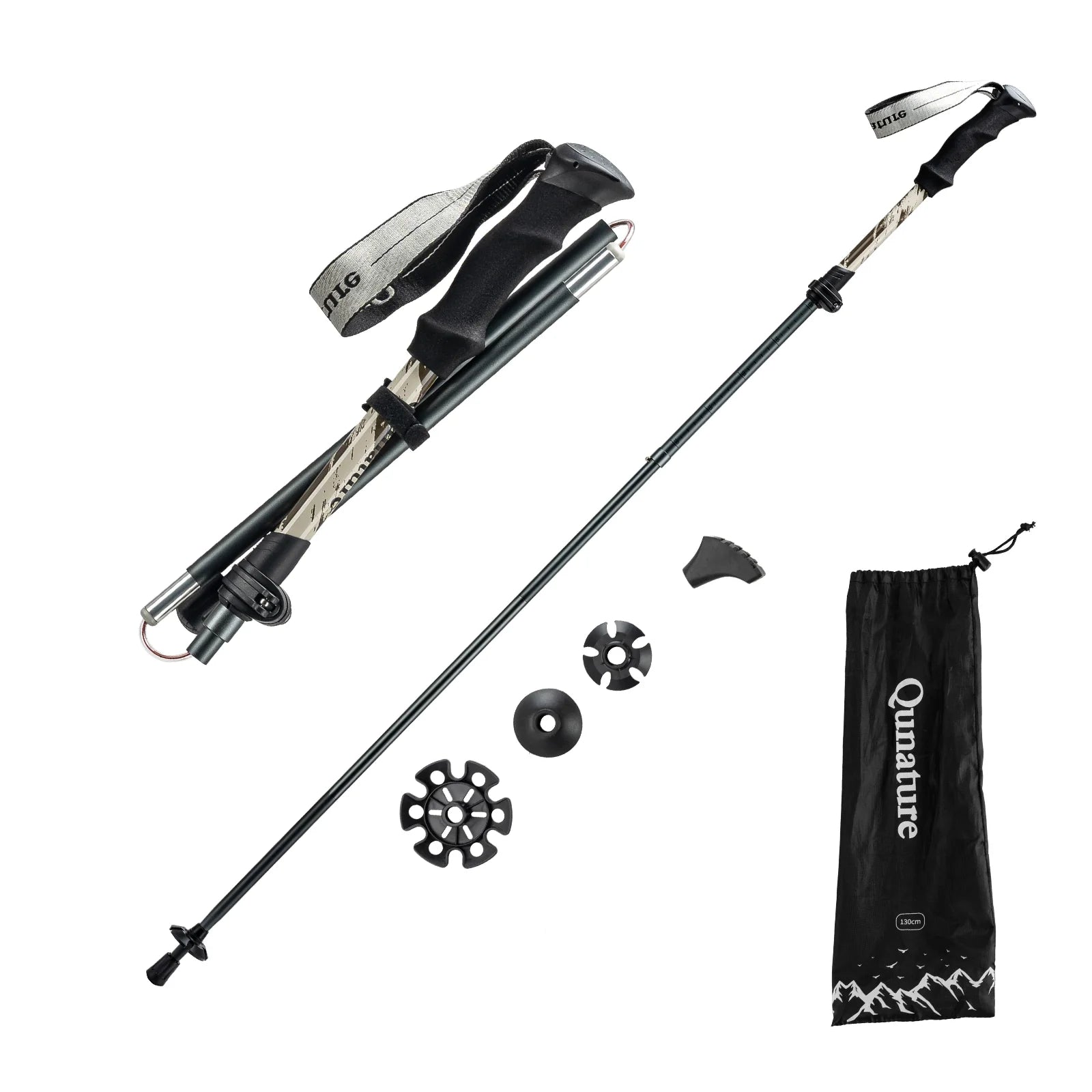 Adjustable Height and Grip Trekking Pole