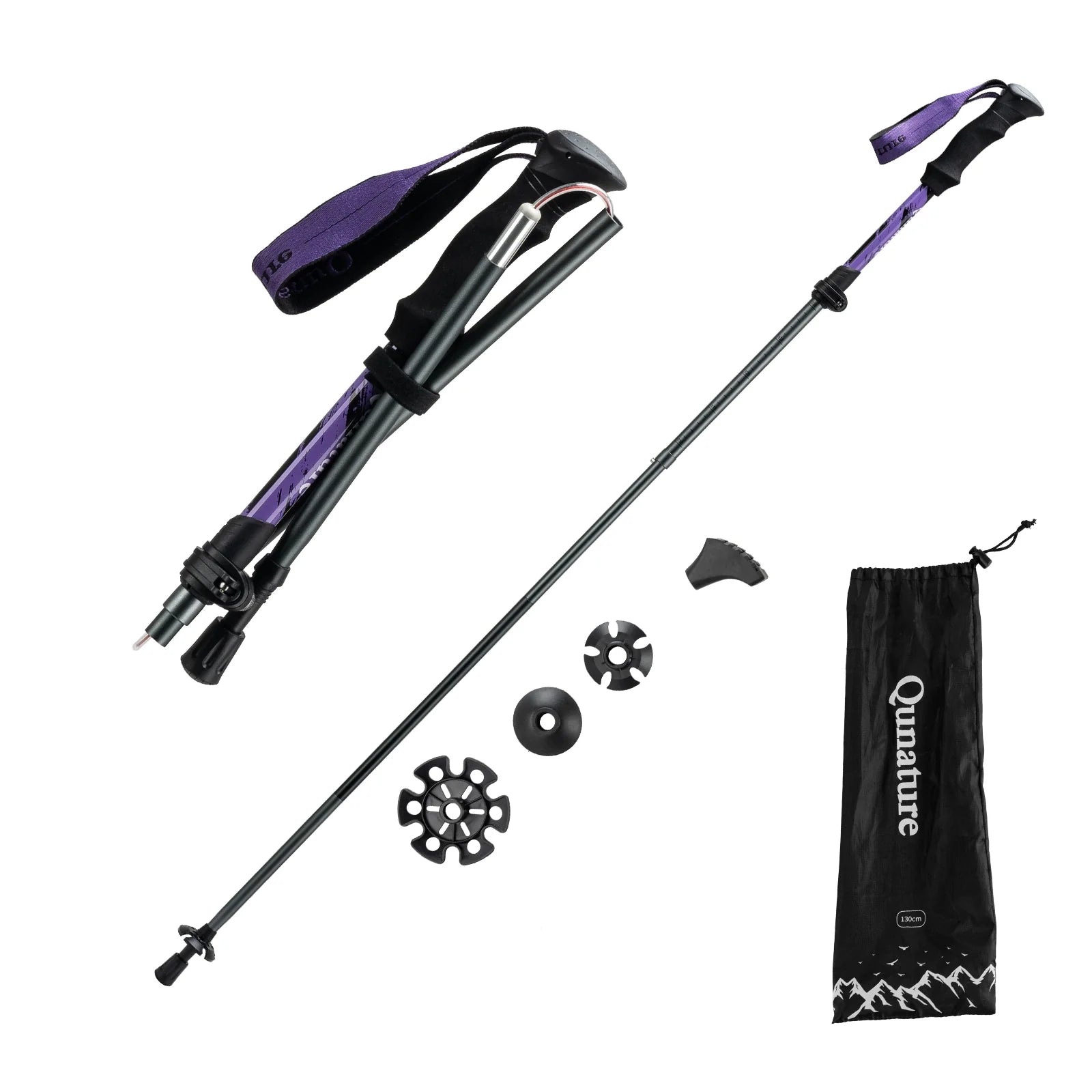 Adjustable Height and Grip Trekking Pole
