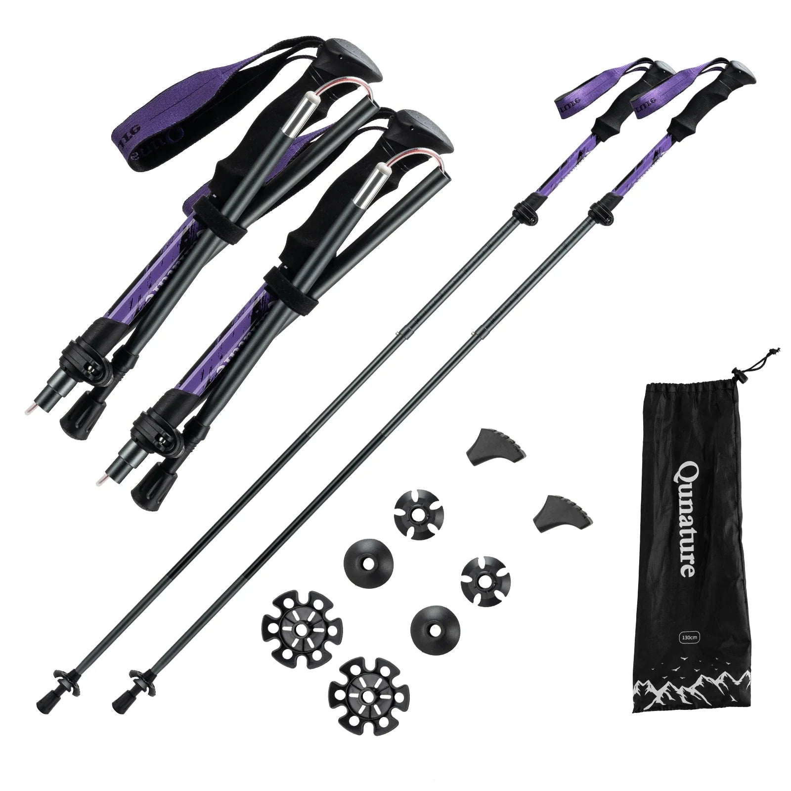 Adjustable Height and Grip Trekking Pole