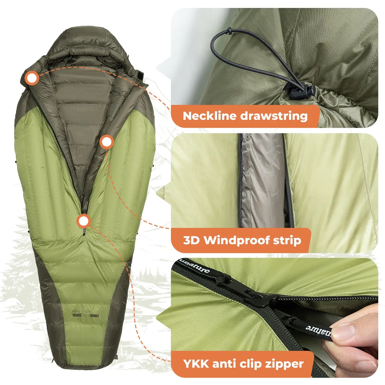 Power Mummy Waterproof Sleeping Bag