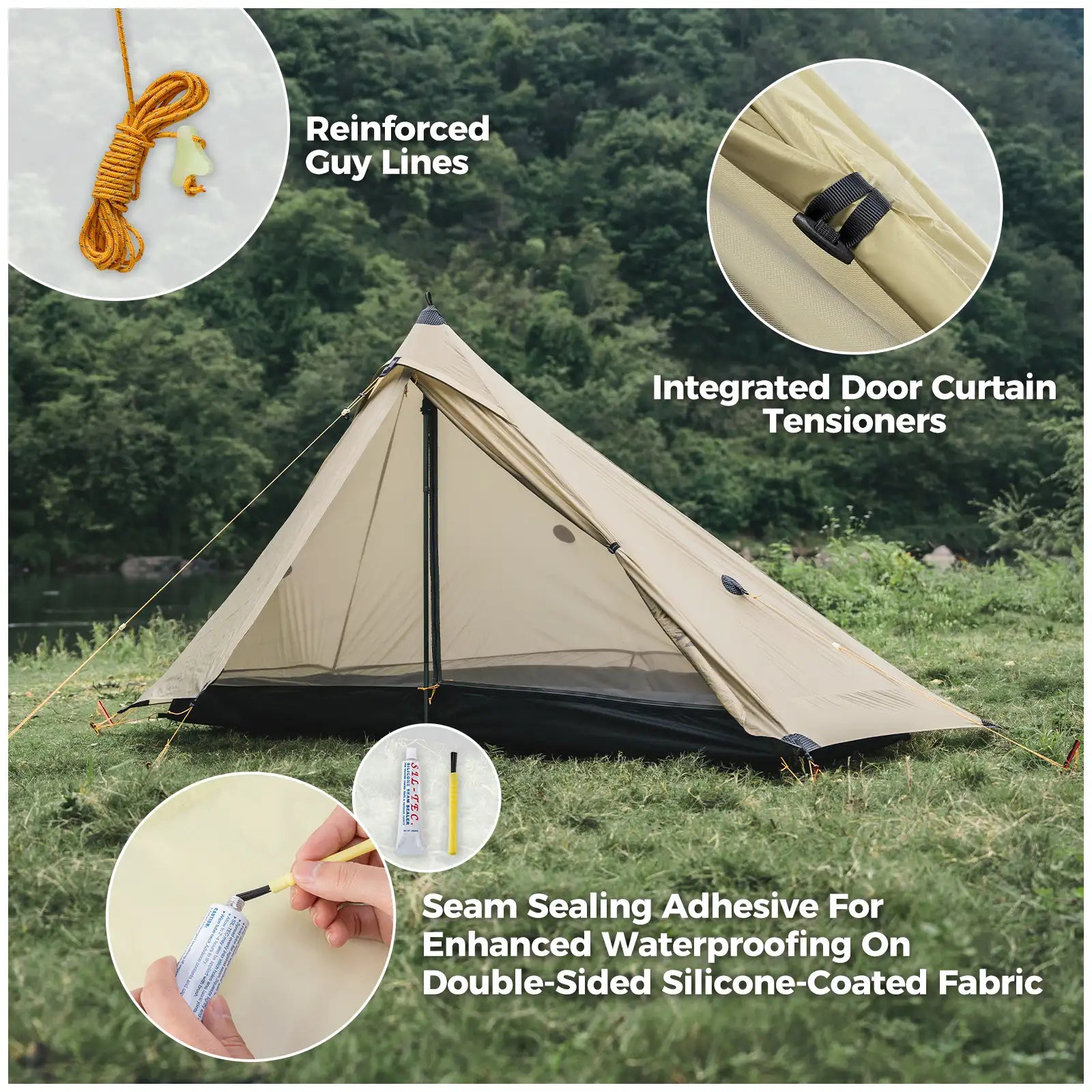 Ultralight Tent Rodless Outdoor Camping