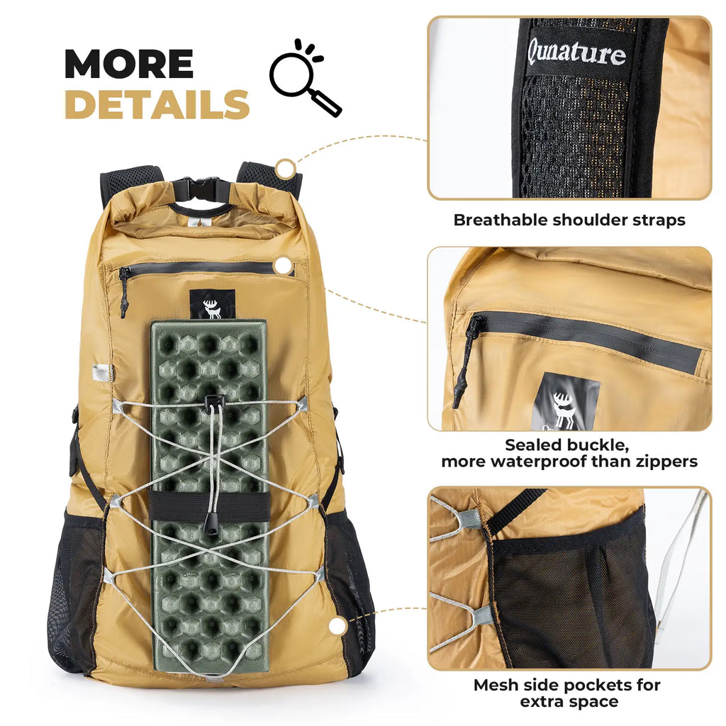 Waterproof Foldable Backpack, 20L