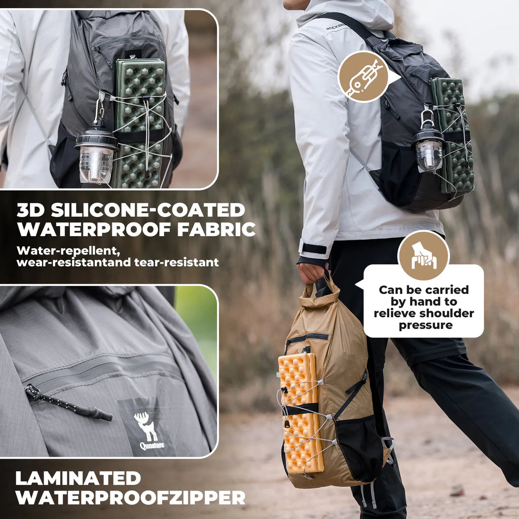 Waterproof Foldable Backpack, 20L