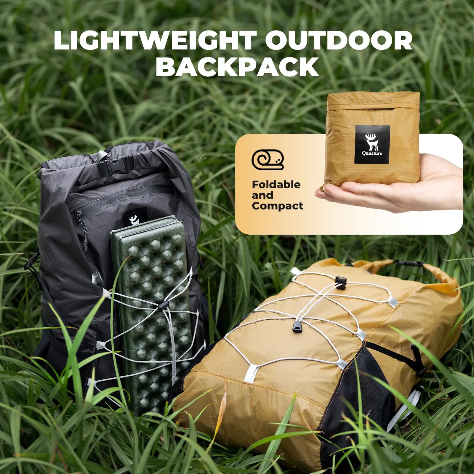 Waterproof Foldable Backpack, 20L